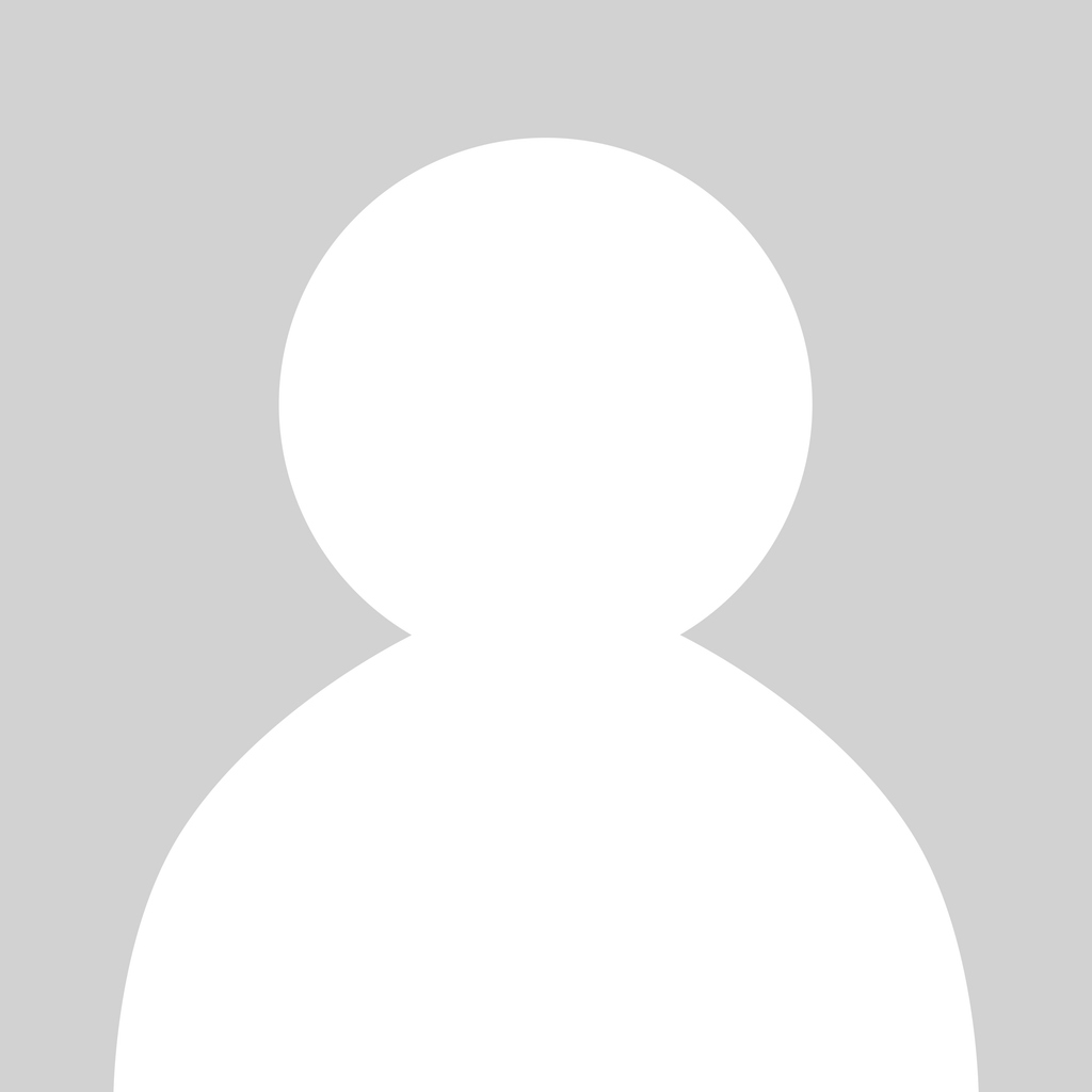 Default profile avatar on a gray background.