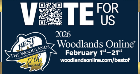 Vote for us in the 2026 Woodlands Online Best of The Woodlands, February 1-21 at woodlandsonline.com/bestof.