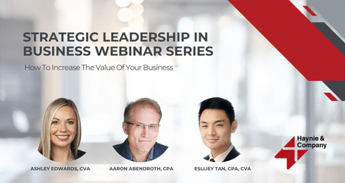 Strategic Leadership in Business Webinar Series with Ashley Edwards, Aaron Abendroth, Eslliey Tan.